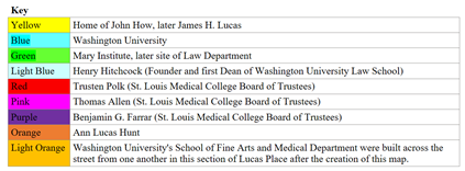 Lucas Place Map Key